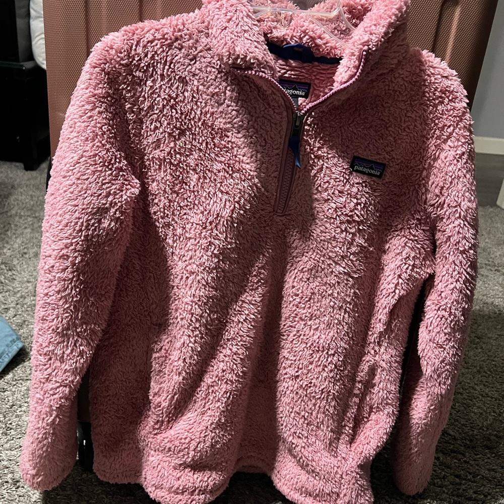Patagonia Kids' Cozy Pink Sherpa Jacket